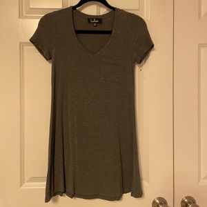 Gray T-shirt dress